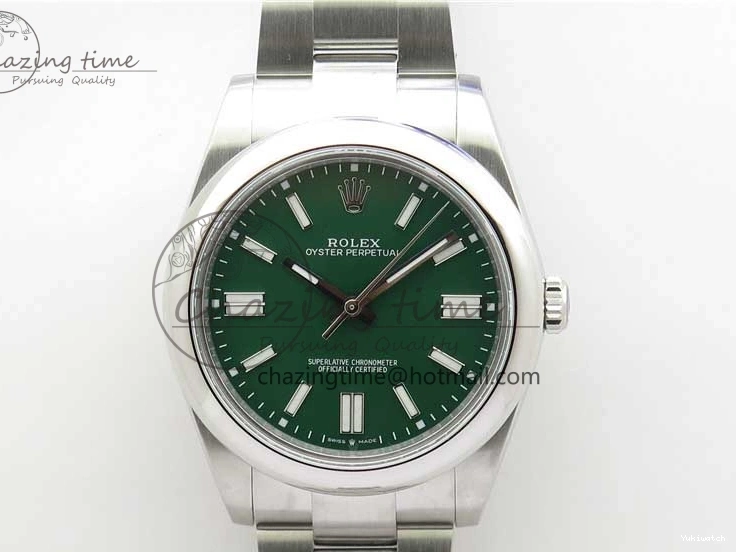 Best 124300 Bracelet Maker BP Green on SS Edition Oyster Dial 41mm Perpetual 0522